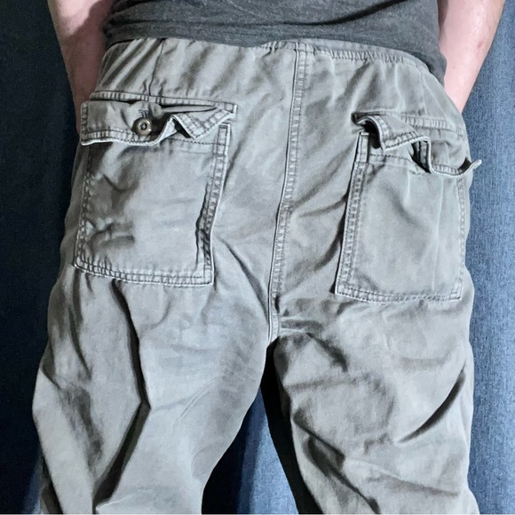 Gray GAP Drawstring Casual Slim Pants - Picture 3 of 5